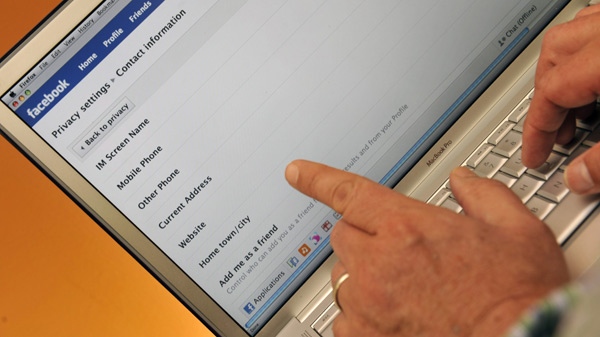 Facebook privacy settings are shown in San Francisco, Thursday, Dec. 17, 2009. (AP Photo / Russel A. Daniels)