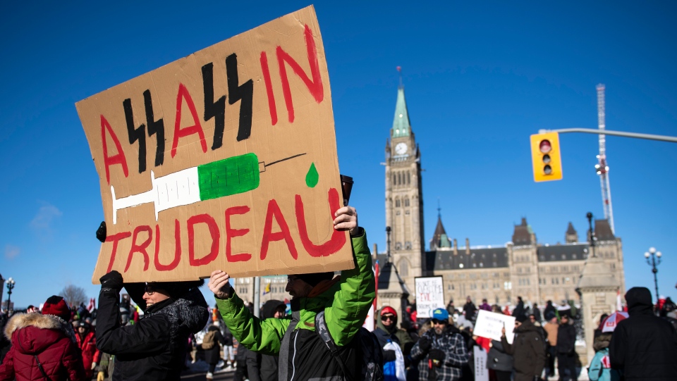 Trudeau covid protest