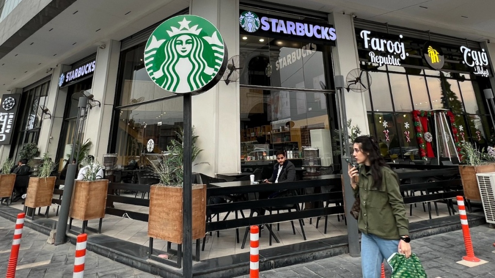 Unlicensed Starbucks cafe in Baghdad, Iraq