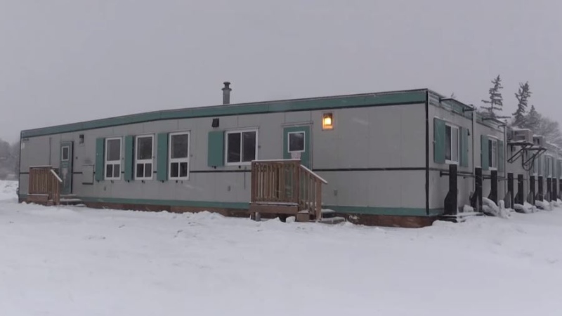 The new temporary shelter on Rose Street in Barrie, Ont., opens on Fri., Dec. 23, 2022. (CTV News/Rob Cooper)