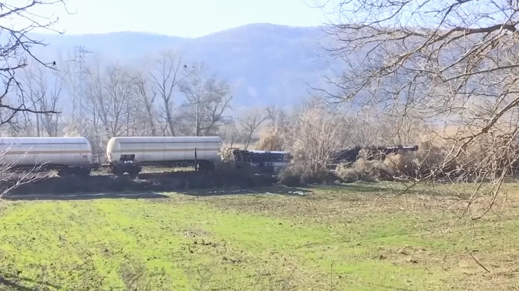 Freight train carrying ammonia derails in Serbia