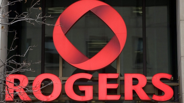 The Rogers logo is shown on offices in Montreal, Thursday, Nov., 26, 2009. (Graham Hughes / THE CANADIAN PRESS)