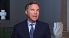 Former federal finance minister Bill Morneau speaks with CTV News' Chief Political Correspondent and host of CTV's Question Period and CTV News Channel's Power Play Vassy Kapelos. (CTV News)