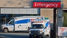 Paramedics are seen at the Dartmouth General Hospital in Dartmouth, N.S. on July 4, 2013. THE CANADIAN PRESS/Andrew Vaughan