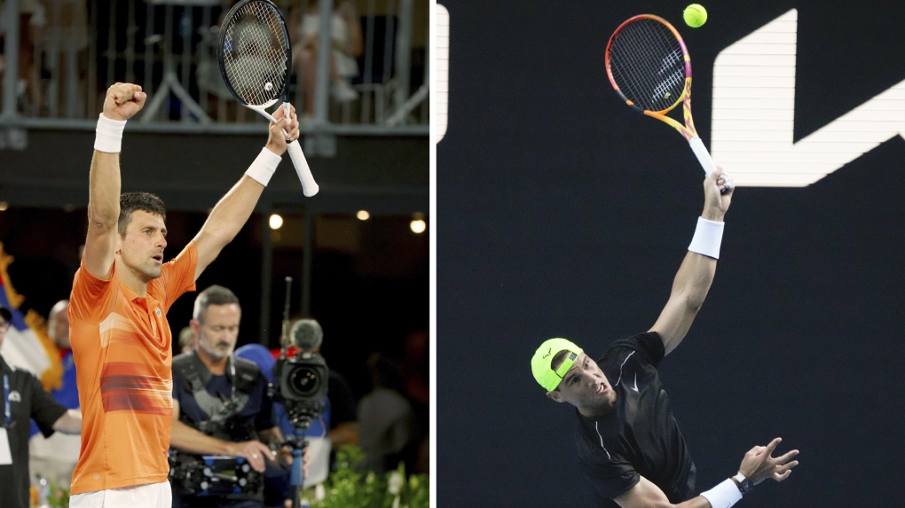 Combined image of Djokovic & Nadal