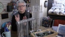 Bernice Glenn at her store, Around the House, in Goderich where she sells beach glass necklaces to raise money for homeless initiatives in Huron County-Goderich- December 21, 2022 (Scott Miller/CTV News London)
