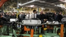 Prime Minister Justin Trudeau tours the Windsor Assembly Plant during his visit to Windsor, Ont. on Tuesday, Jan. 17, 2023. (Michelle Maluske/CTV News Windsor)