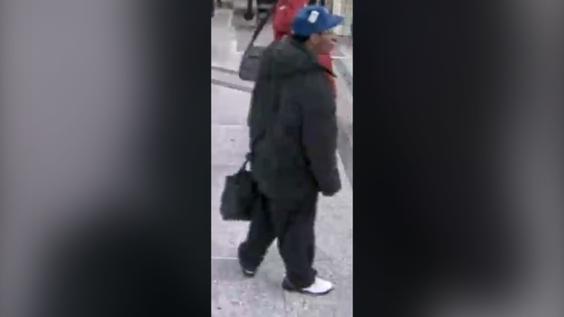 A previously released photo of a male suspect who was sought by Toronto police in connection with an alleged hate-motivated assault at Yonge-Bloor Station. (Toronto Police Service photo)