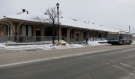 Outside the Timmins Transit Terminal on Spruce Street South January 2023. (Lydia Chubak/CTV News Northern Ontario)