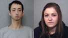 Rama Police released images of two people, Jacob Bruckner and Madison Alcorn, wanted on Fri., Jan. 20, 2023. (Handout)