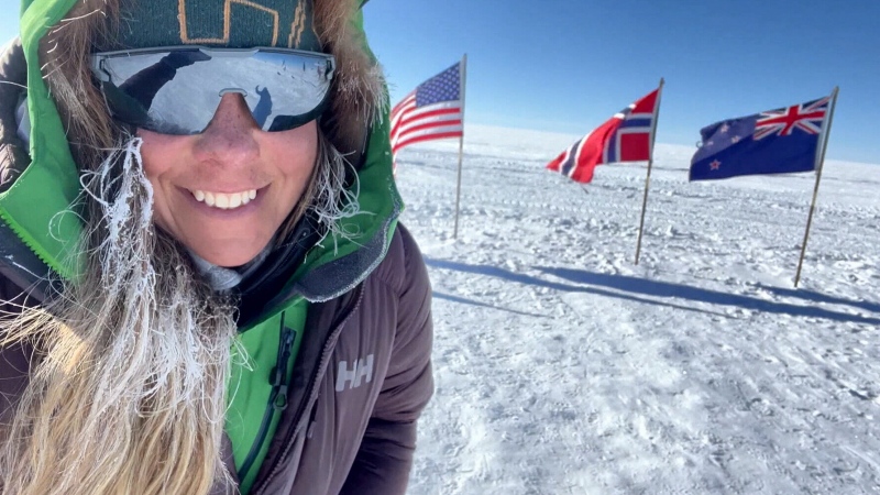 Trek of a lifetime: Montreal woman sets new record after reaching South Pole on skis 