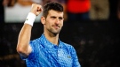 Novak Djokovic at the Australian Open, on Jan. 23, 2023. (BELGA PHOTO PATRICK HAMILTON / AP)