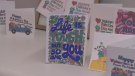 A card part of Uplifting Blessings' Notes of Encouragement program is seen on Mon. Jan. 23, 2023 Chris Garry/CTV News Barrie).