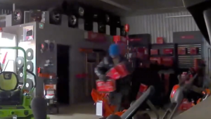 Part of a video released by OPP showing a break in at a business in Fergus. (@OPP_WR) (Jan. 24, 2023)