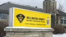 Wellington County OPP's Centre Wellington Operations Centre in Fergus is seen on Jan. 24, 2023. (Dan Lauckner/CTV Kitchener)