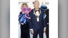 Honoree Lloyd Morrisett appears with muppet characters at the 42nd Annual Kennedy Center Honors at The Kennedy Center, Sunday, Dec. 8, 2019, in Washington. (Photo by Greg Allen/Invision/AP, File)