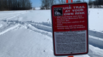 An OFSC trail sign - generic image. (CTV News)
