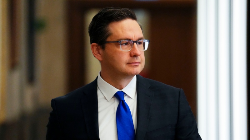 Conservative Leader Pierre Poilievre on Parliament Hill in Ottawa on Jan. 25, 2023. THE CANADIAN PRESS/Sean Kilpatrick