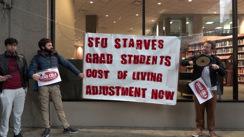 SFU grad students demand funding