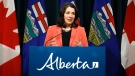 Alberta Premier Danielle Smith posted an open letter to the Prime Minister on Thursday expressing her concerns with the federal 'just transition' bill. (File/THE CANADIAN PRESS/Jeff McIntosh)