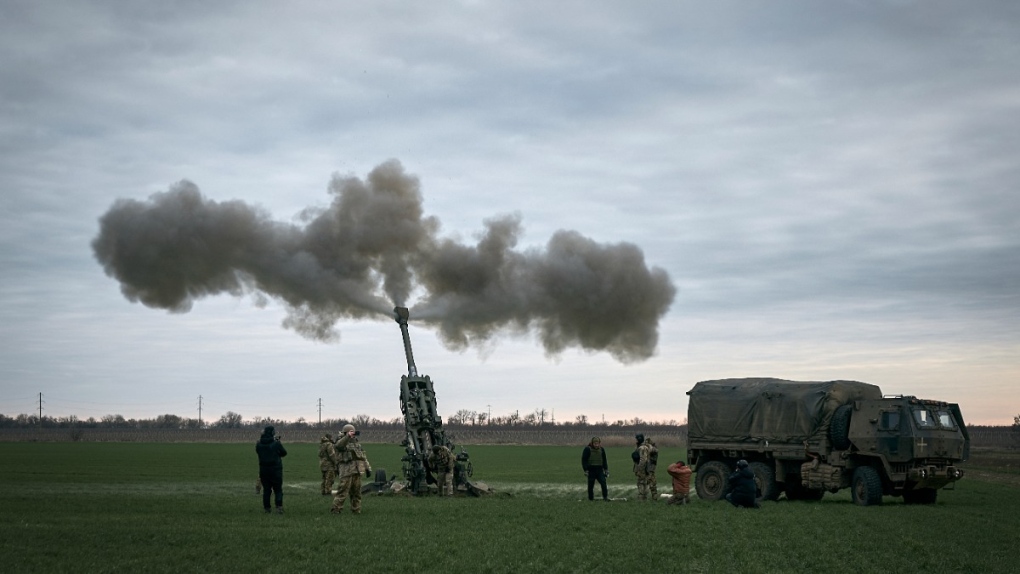 Ukraine artillery in Kherson region, Ukraine