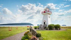 The Five Islands Lighthouse is pictured in Lower Five Islands, N.S. (Source: NovaScotia.com)