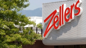 A Zellers sign pictured in this 2012 file photo. THE CANADIAN PRESS/Jonathan Hayward