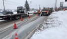PUC crews were able to isolate the outage to Steven Street, and as a result, Great Northern Road will be reduced to one lane at Stevens Street to McNabb Street. (Cory Nordstrom/CTV News)