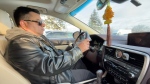 Shamim Arefin has technology installed in his Lexus, which he says makes it harder to steal. (Peter Szperling/CTV News Ottawa)