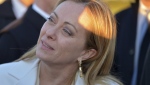 Italian Prime Minister Giorgia Meloni departs Algiers after a two day official visit in Algeria, Monday, Jan. 23, 2023. (AP Photo/Fateh Guidoum)