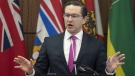 Conservative leader Pierre Poilievre speaks to caucus Friday, January 27, 2023 in Ottawa. THE CANADIAN PRESS/Adrian Wyld