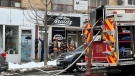 Fire crews on scene in Toronto’s Eglinton West area on Saturday, Jan. 28, 2023 (CP24/ Bryann Aguilar).