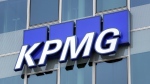 Logo of the chartered accountant company KPMG is pictured in Berlin, Germany, Thursday, June 22, 2017. A survey by KPMG says most Black Canadians feel their employers made progress addressing anti-Black racism in 2022, but they worry about what a recession could mean for those gains. THE CANADIAN PRESS/AP/Michael Sohn