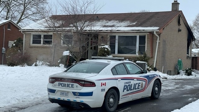 A fatal house fire on Tremont Road in London is being investigated. Jan. 30, 2023. (Gerry Dewan/CTV News London)