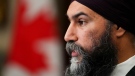 NDP Leader Jagmeet Singh speaks to reporters in the foyer prior to question period in the House of Commons on Parliament Hill in Ottawa, on Wednesday, Nov. 30, 2022. THE CANADIAN PRESS/Sean Kilpatrick