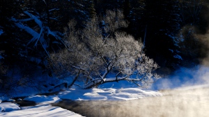 Cold temperatures cause mist to comes off the L'Assomption River in Saint-Come, Que., on Friday, Jan. 27, 2023. THE CANADIAN PRESS/Sean Kilpatrick