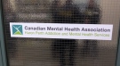 New sign for Canadian Mental Health Association — Huron Perth Addiction and Mental Health Services office, located in Stratford, Ont. (Scott Miller/CTV News London)