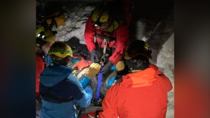 Rescue crews rescued an injured paraglider near Lions Bay, B.C. on Sunday, Jan. 29. (Photo credit: Facebook/NorthShoreRescue) 