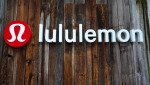 The sign on a Lululemon store in Pittsburgh, Jan. 12, 2022. (AP Photo/Gene J. Puskar)
