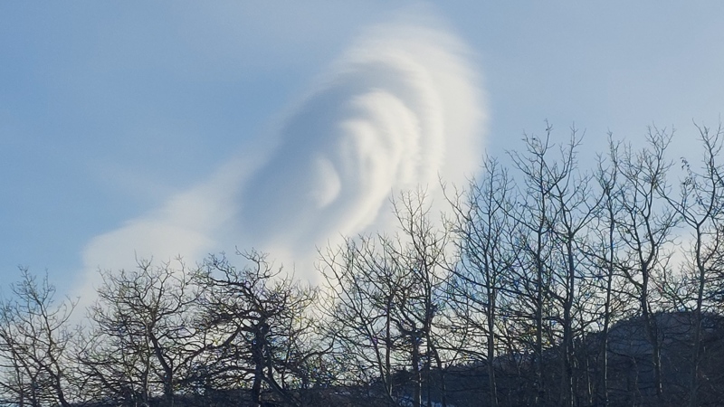 Viewer Ellie captured this cloud formation near Burmis, Alta.