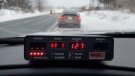 Driver caught going 127km/h in an 80km/h zone. January 31, 2023 (South Simcoe Police/Twitter)