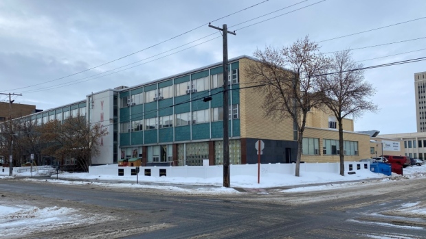 A fitness centre will be opening in the old YMCA building, which is also the site of a temporary emergency shelter. (Gareth Dillistone / CTV News) 