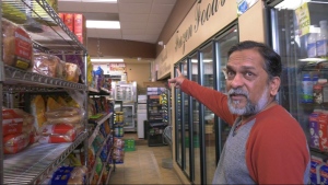 Staff at the Upper Village Market in Kitchener said shoplifting has been a problem for a number of years. (CTV News/Spencer Turcotte)