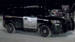 Calgary police investigate after a shot was fired in the 100 block of Corner Meadows Way N.E. on Monday, Jan. 30, 2023. 