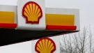 Signs at a shell petrol station in London, Thursday, Feb. 2, 2023. (AP Photo/Kirsty Wigglesworth)