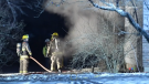 Crews respond to a house fire on Murray Drive in Centreville, N.S. (Courtesy: Bill Roberts)