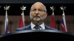 Justice Minister and Attorney General of Canada David Lametti speaks during a news conference, Feb. 2, 2023 in Ottawa. THE CANADIAN PRESS/Adrian Wyld