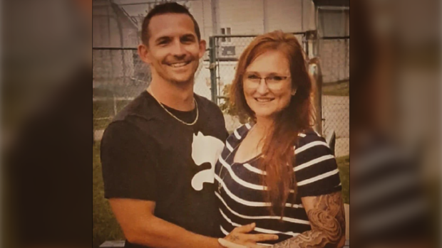 Convicted pedophile Shayne Lund, shown in this photo along side his wife who he married in December, appeared before the parole board Thursday, Feb. 2, 2023. (Source/Facebook)
