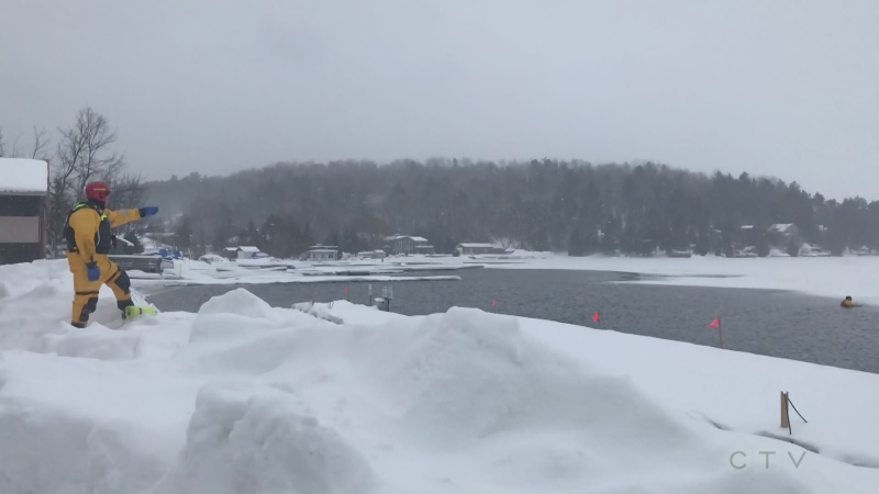 Ice rescue training conducted in North Bay