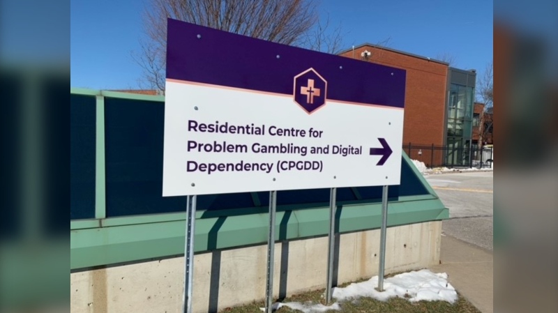 The Residential Centre for Problem Gambling and Digital Dependency in Windsor, Ont. is seen on Feb. 2, 2023. (Chris Campbell/CTV News Windsor)